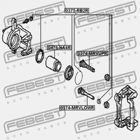 Δαγκάνα Οδηγός Δαγκάνας Πίσω Φρένου Honda Pilot Yf1 2003-2007 Us 43262-s3v-a01