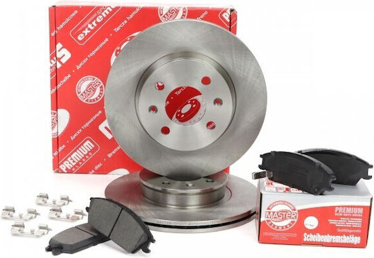 Set of Front Brake Discs for Hyundai Getz