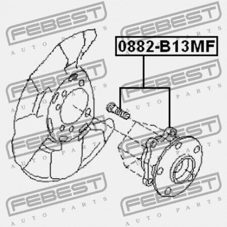 Subaru Impreza G12 Vorderes Radlagersatz 2007.03 Jp 28373-fg000