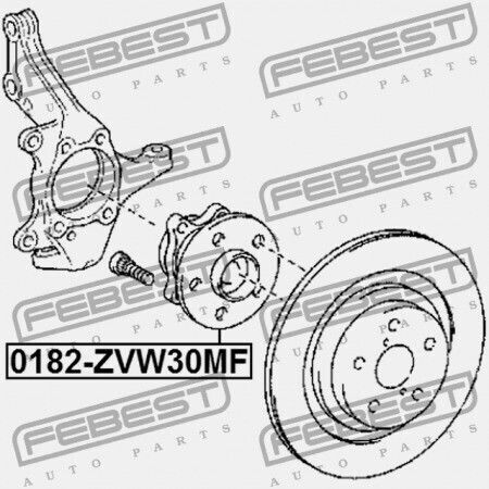 Εμπρόσθια Πλήμνη Toyota Prius Zvw30 2009.04 Eu 43550-47010