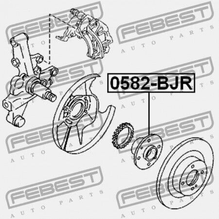 Hintere Radlager Mazda 323 Bj 1998-2000 Eu B455-26-15xb