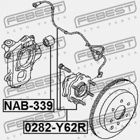 Πίσω Πλήμνη Nissan Patrol Y62 2010.03 El 43202-1lb0a