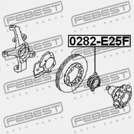 Комплект Предни Главини NIssa Urvan E25 2001.04-2012.06 Jp 40210-vw610