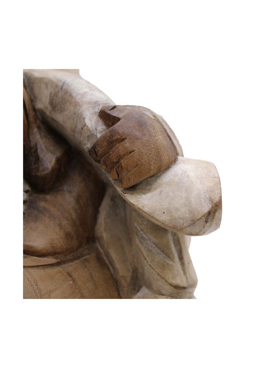 Ancient Wisdom Διακοσμητικός Βούδας από Ξύλο 30cm