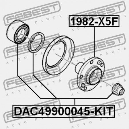 Ρουλεμάν Μπροστινής Πλήμνης Bmw X5 E53 1999-2006 Ece 31226783913