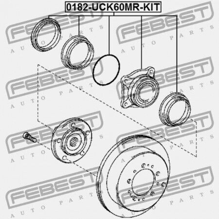 Kit Pivot Spate Toyota Sequoia Usk6 2008 11 Gr 42450 0c020