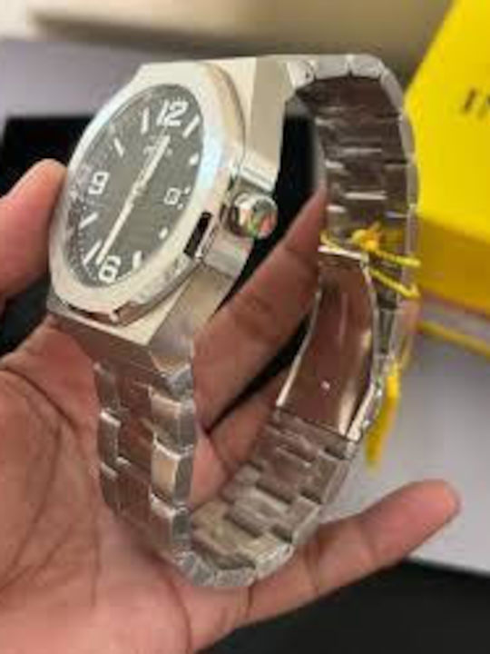 Invicta Men's Watch 48mm Battery with Silver Metal Bracelet