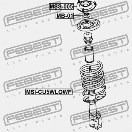 Κάτω Ροδέλα Ελατηρίου Mitsubishi Lancer Lancer Cedia Cs Ct 2000.03-2009.08 Jpn Mr244220