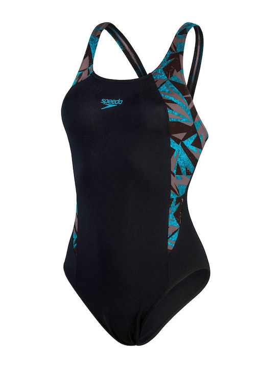 Hyperboom Splice Muscleback Αθλητικό Ολόσωμο Μαγιό Black/Bolt/Dove