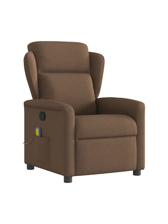Relaxsessel Friseurwaschbecken mit Fußhocker Coffee 78x95x100cm