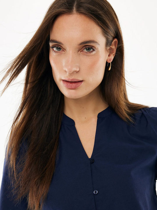Women's Cotton Blue Blouse
