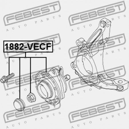 Febest Ρουλεμάν Τροχών για Opel Signum