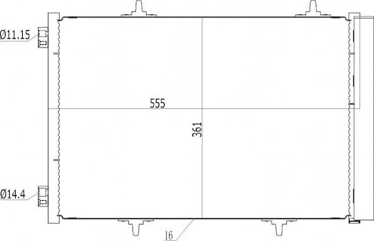 Colier Radiator Citroen C3 1.6 Hdi 04 3637002