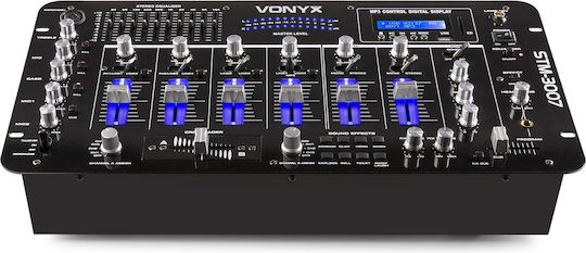 Vonyx STM-3007 172.736 Analoger Mischpult 6 Kanäle / 1 XLR-Eingang & Bluetooth