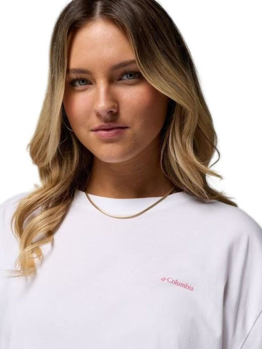Bend Graphic Women's Oversized T-shirt White