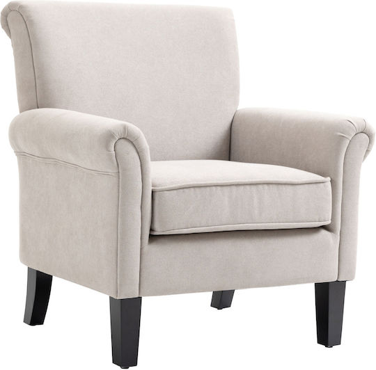 Πολυθρόνα Nordic 79x78x87cm Γκρι Και Καφέ Πολυθρόνα Nordic 79x78x87cm Γκρι Και Καφέ