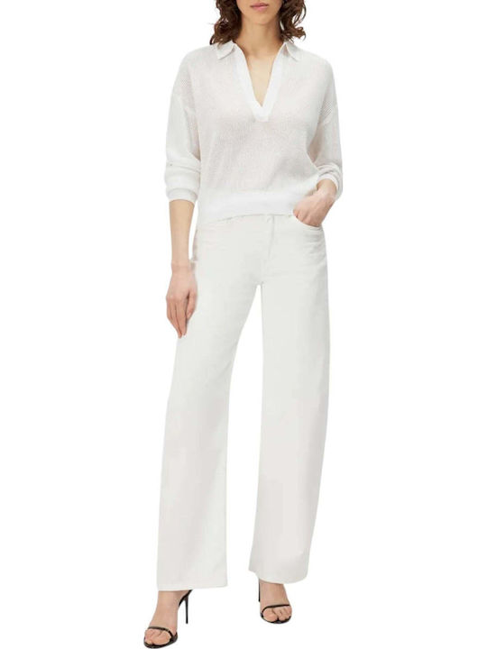 Women's Blouse Long Sleeve White