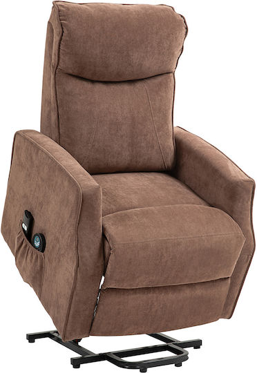 Relax Armchair Massage with Footstool Coffee 74.5x87.5x110cm