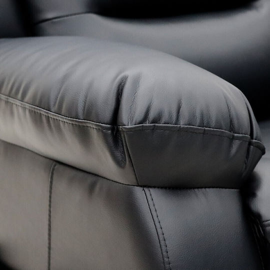 Relax με Υποπόδιο Nyx Ii 74x80x104cm Μαύρη Relax με Υποπόδιο Nyx Ii 74x80x104cm Μαύρη