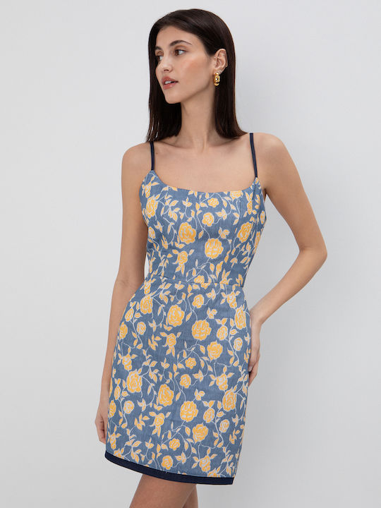 Καλοκαιρινό Mini Φόρεμα για Γάμο / Βάπτιση Floral