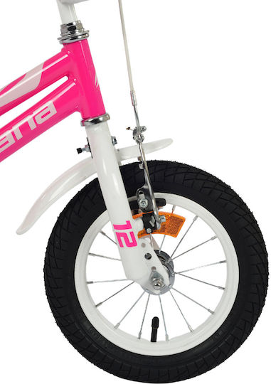 Indiana Roxy 12" Bicicletă Copii BMX Roz