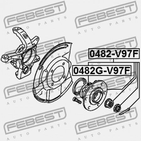 Mitsubishi Pajero Monterolong V90 Front Wheel Hub 2006.08 G Xp 3880a015