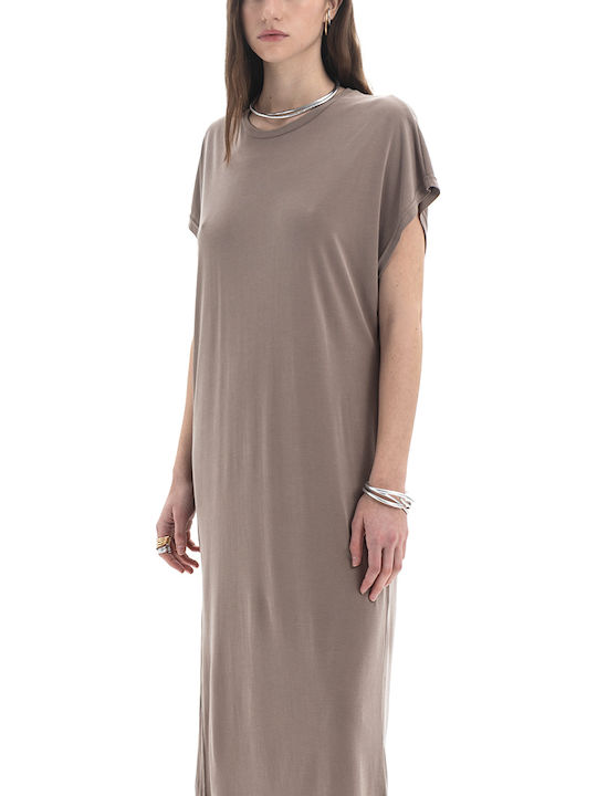 Summer Midi Dress Brown S26B3026 Taupe
