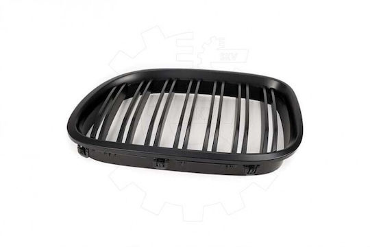 Bmw 7 F01 Radiator Mask Set Left or Right Double Stripe Matte Black 51137203197