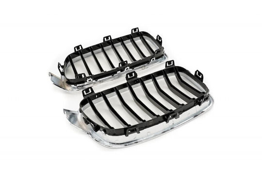 Kappe Für Motorabdeckung Monoliner Schwarz Chrom Für BMW 3 F30 51137255411