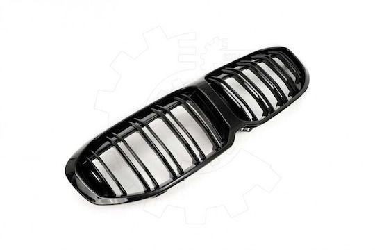 Full Left or Right Radiator Mask Double Stripe Black Gloss