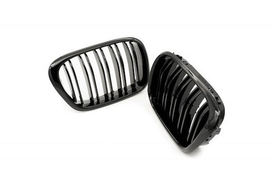 Kappe Für Motorabdeckung Doppelspur Schwarz Glänzend Für BMW 5 E39 51132497261