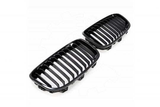 BMW F20 Radiator Mask Set Left or Right Single Grille Glossy Black
