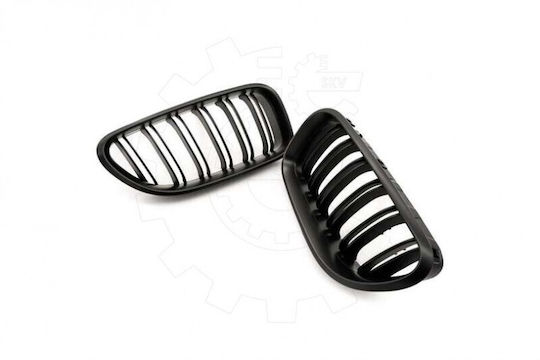 Mască Radiator BMW 6 F06/F12 Set Stânga Sau Dreapta Dublă Bandă Negru Mat 51712297592