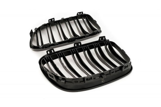 Kappe Für Motorabdeckung Doppelstreifen Mattes Schwarz Für BMW 3 E92 Facelift Coupé
