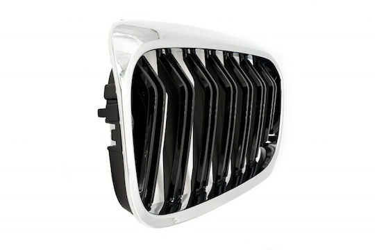 Double Stripe Black Chrome Engine Cover for BMW 5 G30