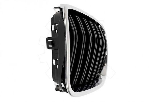 BMW X3 F25 Facelift Set Linke Oder Rechte Doppelstreifen Schwarzes Chrom Kühlergrillmaske