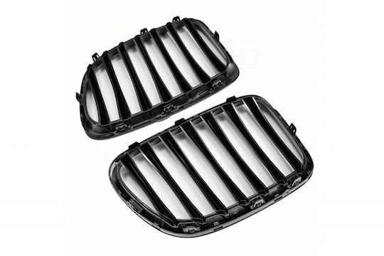 Full Radiator Mask Left or Right Single Black Glossy Bmw X1 E84