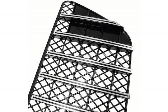 Mercedes GTR Silver Radiator Mask for M-Class W164 2009-2012 A1648802085