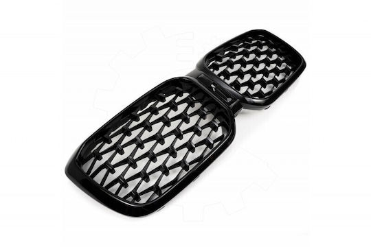 Bmw X3 G01 Facelift Left or Right Diamond Black Glossy Cooling Mask Set