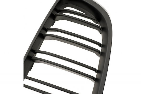 Kappe Für Motorabdeckung Doppelstreifen Mattes Schwarz Für Bmw 4 F32 51712336813