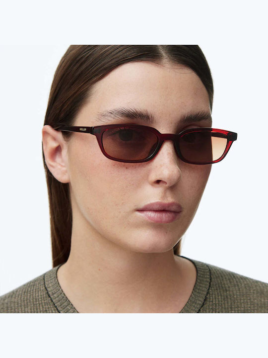 Meller Unisex Γυαλιά Ηλίου με Κόκκινο Κοκκάλινο Σκελετό και Κόκκινο Polarized Φακό ER-MAROONGBROWN