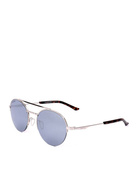 Smith Transporter Unisex Γυαλιά Ηλίου με Ασημί Μεταλλικό Σκελετό και Γκρι Φακό