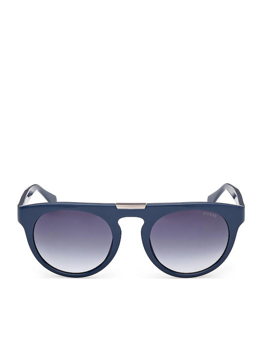 Guess Unisex Ochelari de soare cu Albastru Cadru și Gri Degrade Oglindă Lentilă GU00275 90W