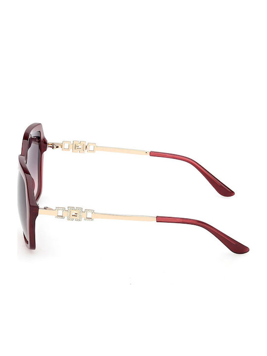 Guess Feminini Ochelari de soare cu Burgundy Cadru și Burgundy Degrade Lentilă GU00267 69Z