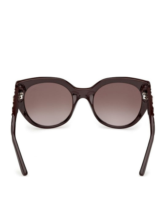 Guess Feminini Ochelari de soare cu Burgundy Cadru și Maro Degrade Lentilă GU00255 48F