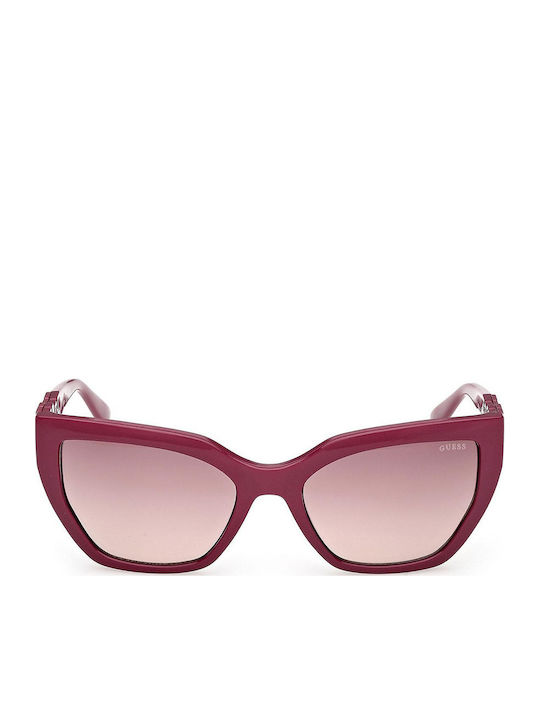 Guess Women's Sunglasses with Burgundy Plastic Frame and Burgundy Gradient Lens GU00264 81T