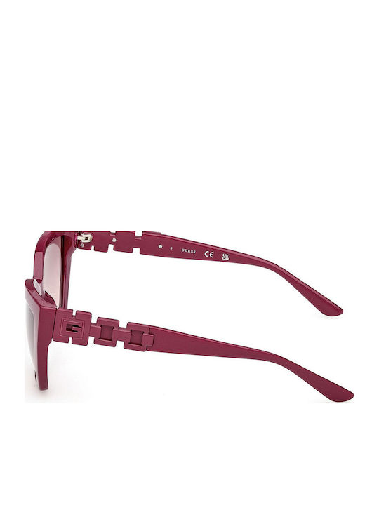 Guess Women's Sunglasses with Burgundy Plastic Frame and Burgundy Gradient Lens GU00264 81T