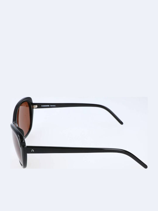 Rodenstock Women Sunglasses with Black Frame and Brown Lens R3256 A