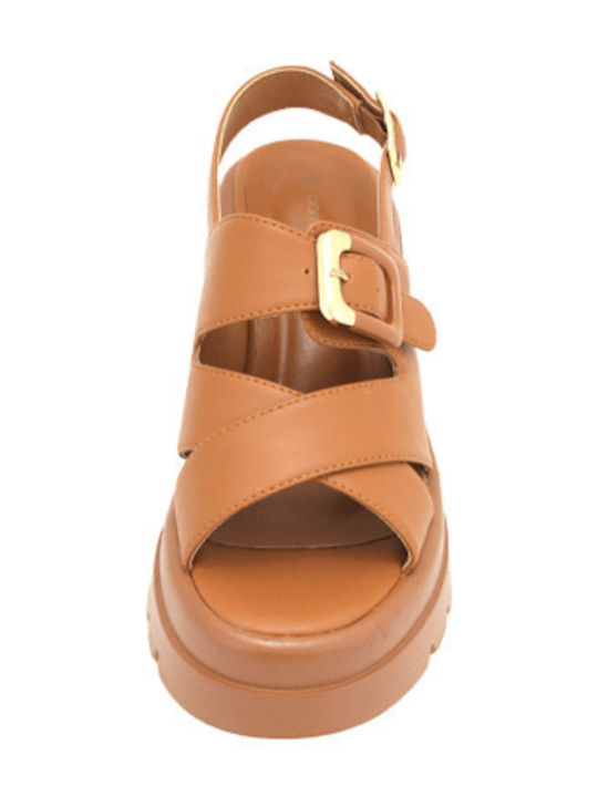 Leather Tabac Brown Sandals