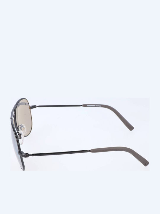 Rodenstock Unisex Γυαλιά Ηλίου με Μαύρο Σκελετό και Γκρι Φακό R1410 C